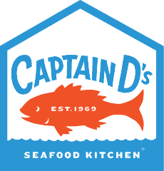 Captain D's Seafood Kitchen logo with fish.