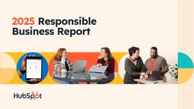 2025 HubSpot Responsible Business Report cover image
