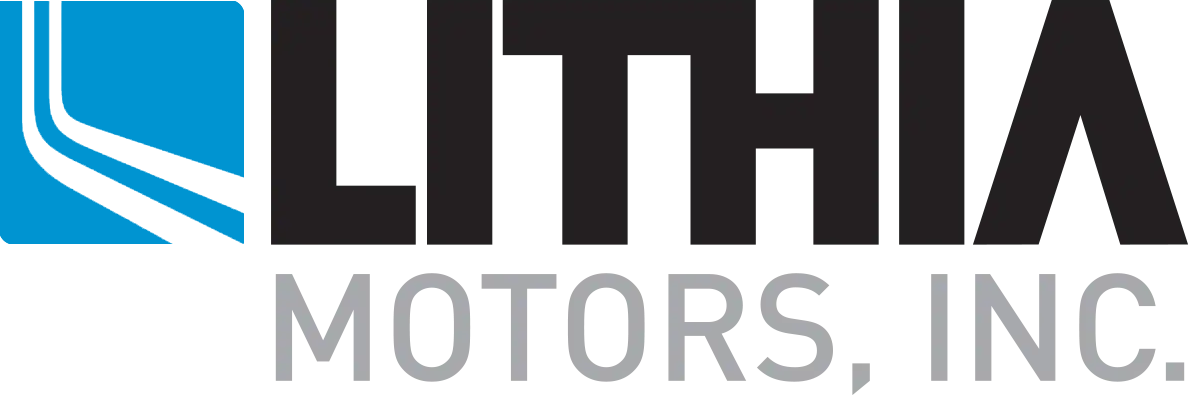 Lithia Motors Inc logo, automotive dealership company.