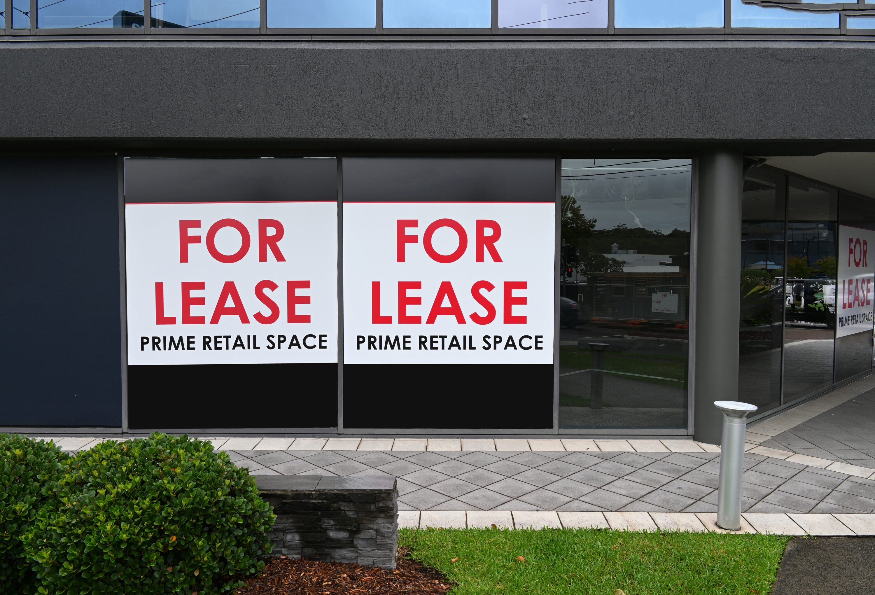 for,lease,signs,on,a,commercial,building