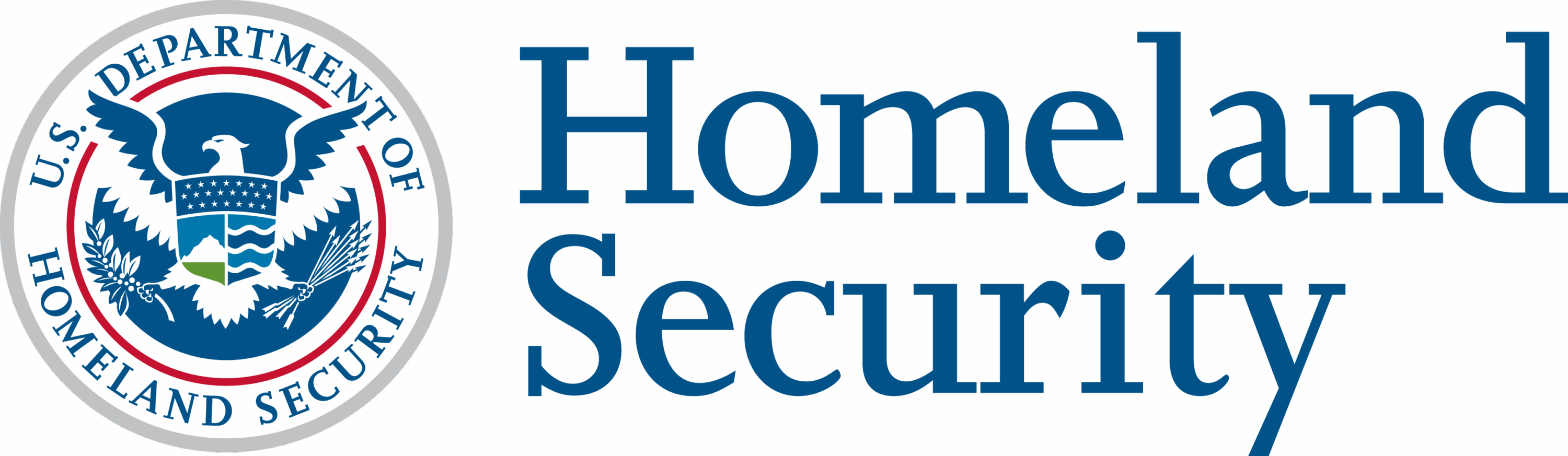 U.S. Homeland Security logo with eagle emblem.